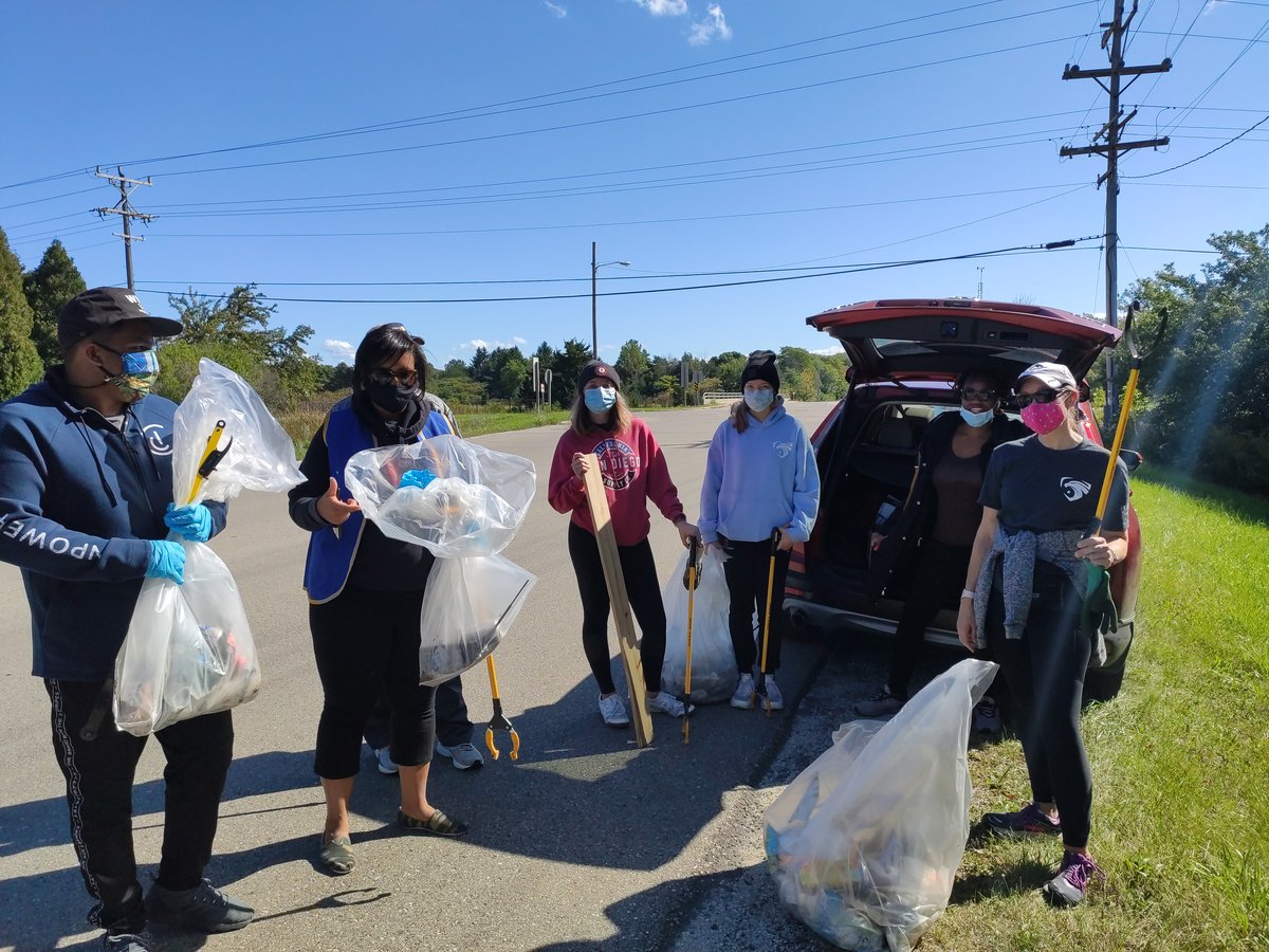 Club members serving the community